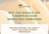 Fashion infographic : Why You Should Use T-shirts in Your Marketing Campaigns