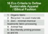 Fashion infographic : ♂ 16 Eco Criteria to Define Sustainable Apparel / Ethical Fashion. www.pintere…