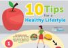 Food infographic – 10 Tips for a Healthy Lifestyle