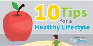 Food infographic – 10 Tips for a Healthy Lifestyle