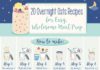 Food infographic – 20 Overnight Oats Recipes for Easy, Wholesome Meal Prep #infographic