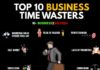 Food infographic – Business time wasters