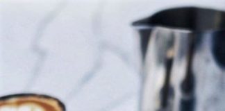 Food infographic – Coffee Served in Edible Chocolate Waffle Cone (picture only)