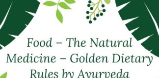 Food infographic – Food- The Natural Medicine -Golden Dietary Rules by Ayurveda