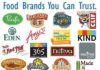Food infographic – Food infographic – A list of some food brands you can trust. Big Food brands like General Mills, Ke…