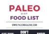Food infographic – Food infographic – Paleo Diet Food List diet health healthy eating infographic health tips…