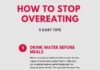 Food infographic – How To Stop Overeating: 5 Easy Tips