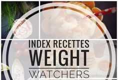 Food infographic – Index recettes Weight Watchers