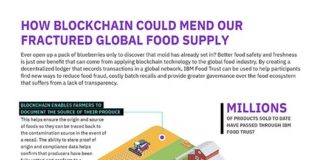 Food infographic – Infographic : How Blockchain Could Mend Our Fractured Global Food Supply Chain – No Web Agency
