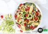 Food infographic – Mediterranean Zucchini Noodle Pasta Recipe