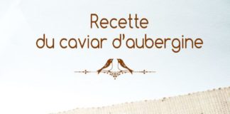 Food infographic – Recette du caviar d’aubergine