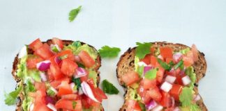 Food infographic – Toast à l'avocat