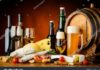 Food infographic – still life with wine, beer, traditional food, cheese and sausages #Sponsored , #…