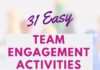 Management : 31 Team Engagement Activities that will Build a Great Work Environment