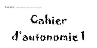 Management : Cahier d’autonomie