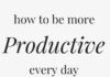 Management : How to be Organised & Improve Productivity at Work