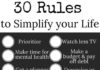Psychology : 30 Rules to Help you Simplify your Life