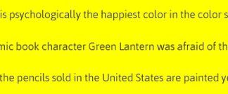 Psychology : Facts about Yellow