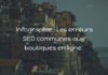 Psychology : Infographie : Les erreurs SEO communes aux boutiques en ligne
