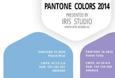 Psychology : Psychology : Spring colors of 2014 by Pantone with color codes CMYK, RGB, and HEX. Colores pa…
