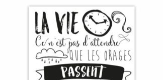 Psychology : Sticker citation sur la vie et ses intempéries