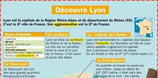 Science infographic – Educational infographic : Découvre Lyon