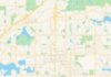 Travel infographic – Empty vector map of Apple Valley, Minnesota, United States of America