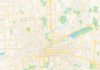 Travel infographic – Empty vector map of Dayton, Ohio, USA
