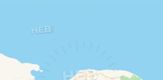 Travel infographic – Empty vector map of Petit-Goâve, Ouest, Haiti