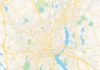Travel infographic – Empty vector map of Providence, Rhode Island, USA