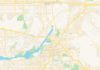Travel infographic – Empty vector map of Riverside, California, USA