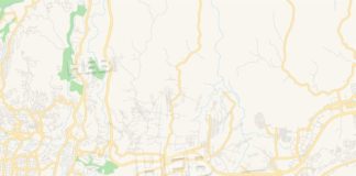 Travel infographic – Empty vector map of Soyapango, San Salvador, El Salvador