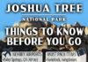 Travel infographic – Joshua Tree National Park Itinerary