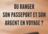 Travel infographic – Où ranger son passeport et son argent en voyage