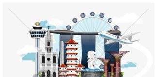 Travel infographic – Singapore Landmark Global Travel And Journey Infographic Vector – stock illustra…