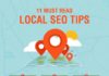Business infographic : 11 must read Local #SEO #tips – local area marketing for small business [[INFOGR…