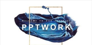 Business infographic : 27+ creative blue report PowerPoint template