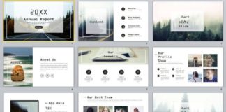 Business infographic : 27+ gray swot chart timeline PowerPoint template