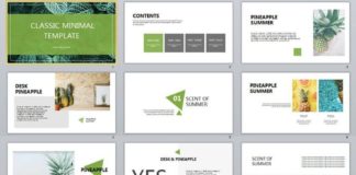 Business infographic : 31+ Best green fruit Design PowerPoint templates