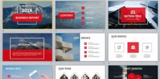 Business infographic : 31+ Best red Business Design PowerPoint templates