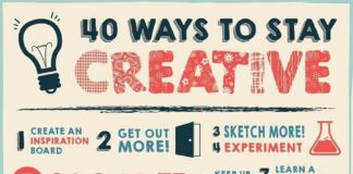 Business infographic : 40 astuces pour rester créatif et inspiré !