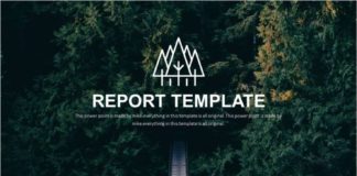 Business infographic : Best natural ecosystem report PowerPoint template – Pcslide.com