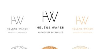 Business infographic : Hélène Waren est une architecte paysagiste de talent. Son logo sous forme de …