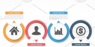 Business infographic : Process Infographics by PixMarket on Creative Market
