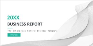 Business infographic : Simple Max general PowerPoint template – Pcslide.com