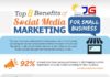 Business infographic : Top 8 Benefits of Social Media Marketing for Small Business (Infographic)
