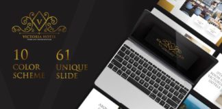 Business infographic : Victoria Hotel Keynote Template