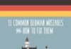 Educational infographic : 13 German Grammar Mistakes You Make & How to Fix Them Immediately