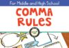 Educational infographic : Comma Rules Infographic Project