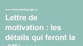 Educational infographic : Comment faire une bonne lettre de motivation ?